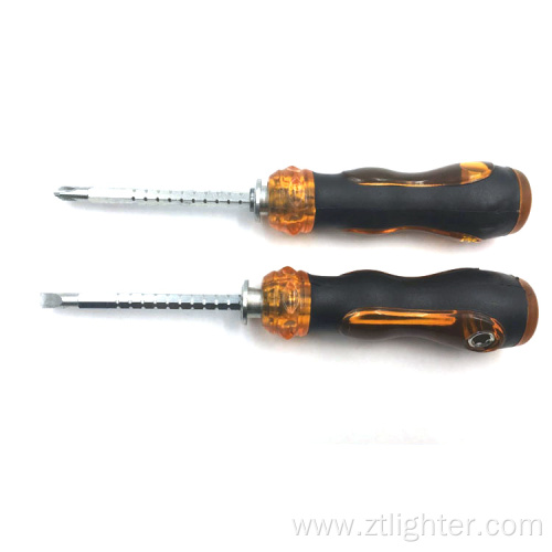 Wholesale Retractable Screwdriver 2 in 1 Plastic Handle